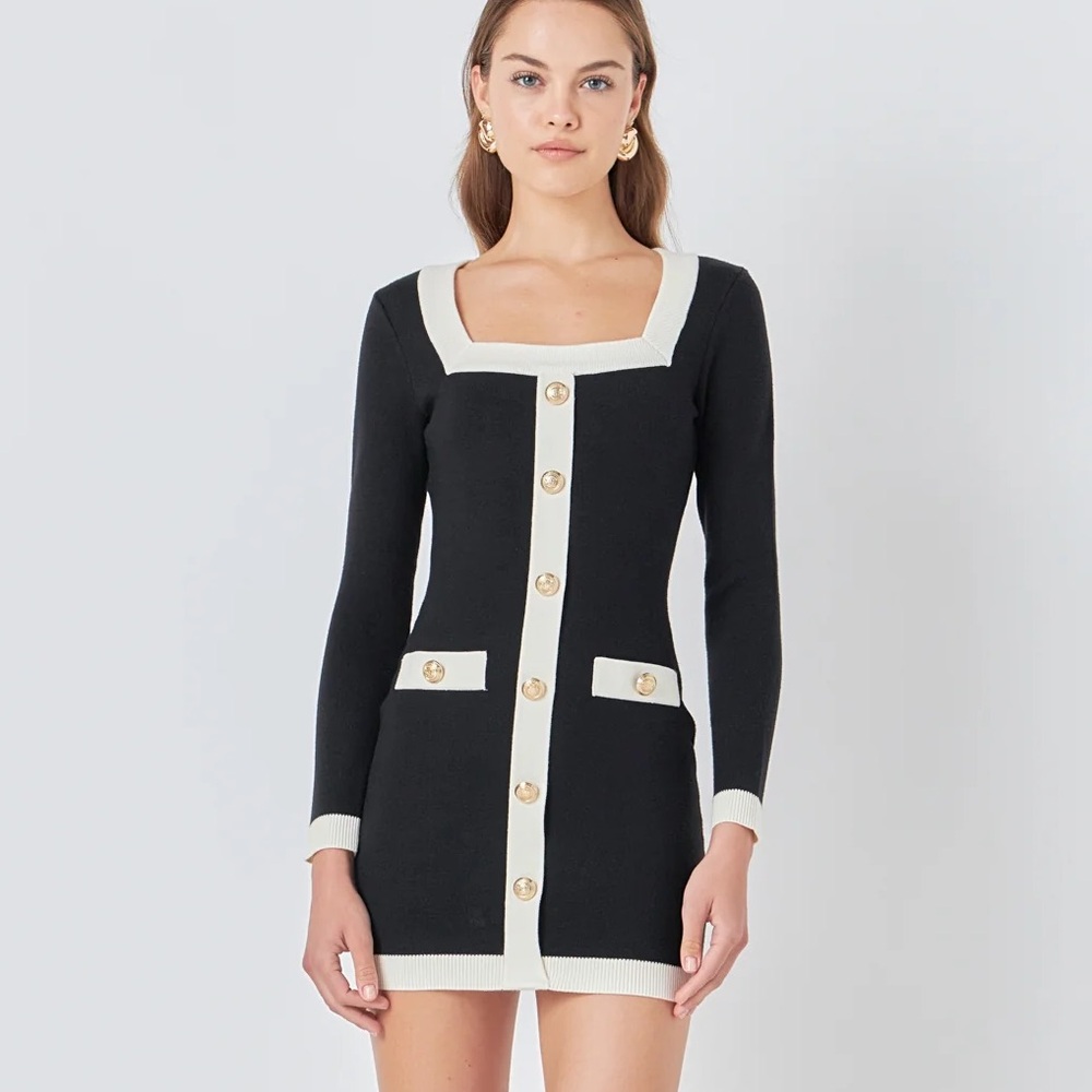 Endless Rose Long Sleeve Knit Dress